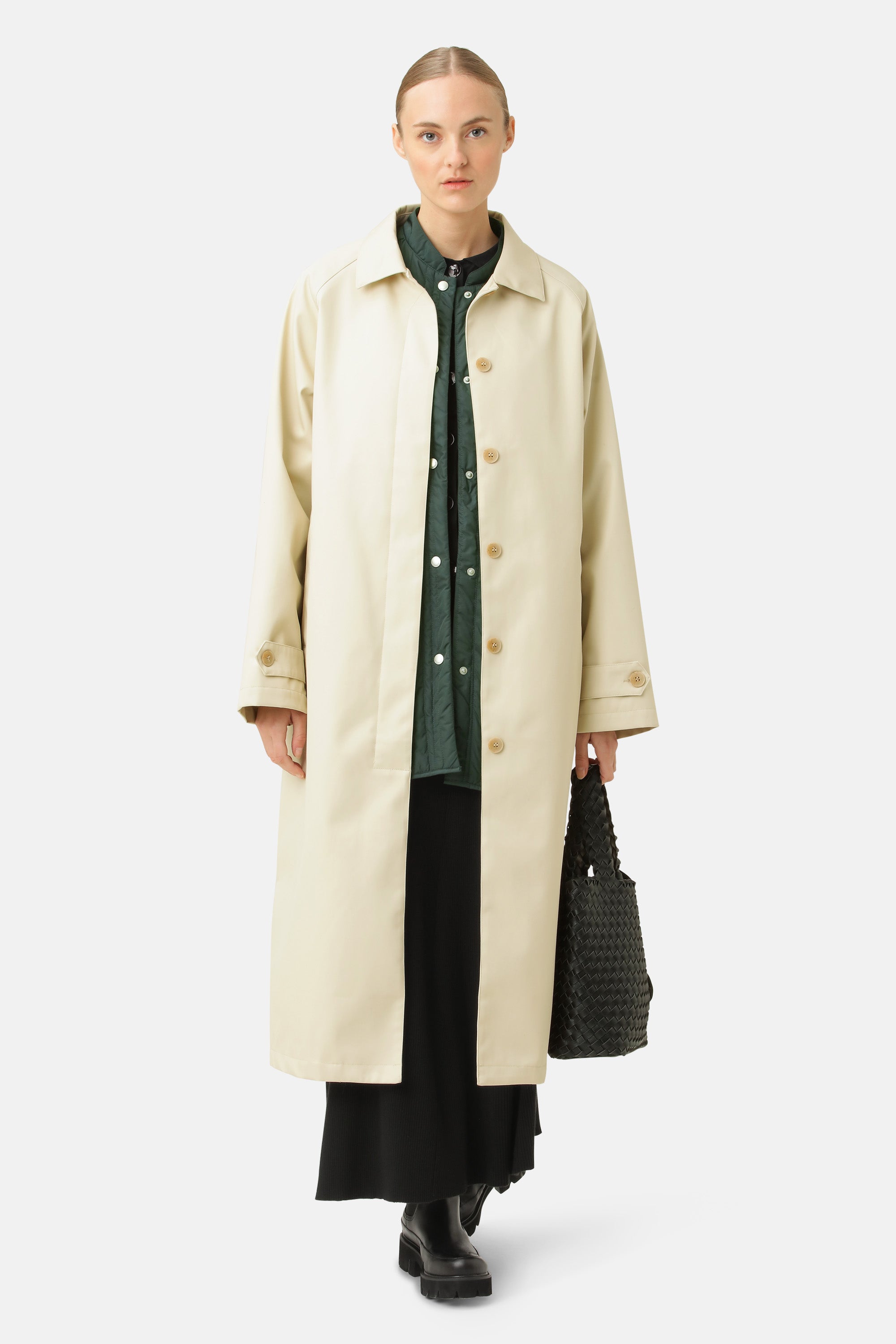 Ilse Jacobsen Hornbæk Rain COTTON RAIN COAT Coat 132 Bleached Sand